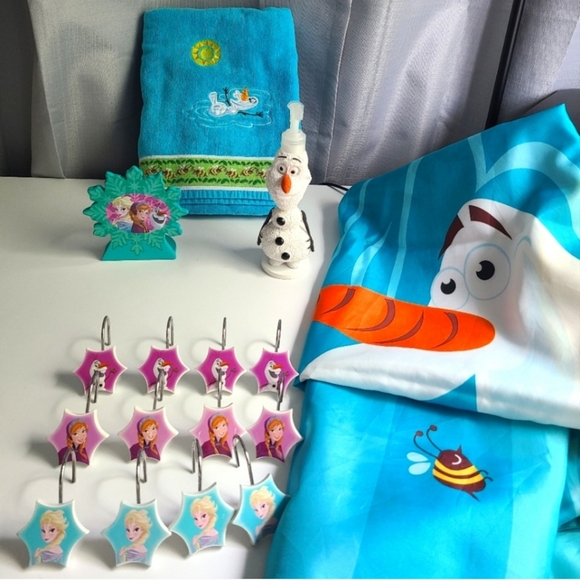 DISNEY FROZEN OLAF ELSA BATHROOM SET - Picture 16 of 16
